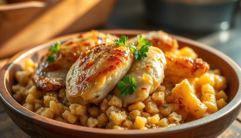 Cornbread Dressing with Chicken