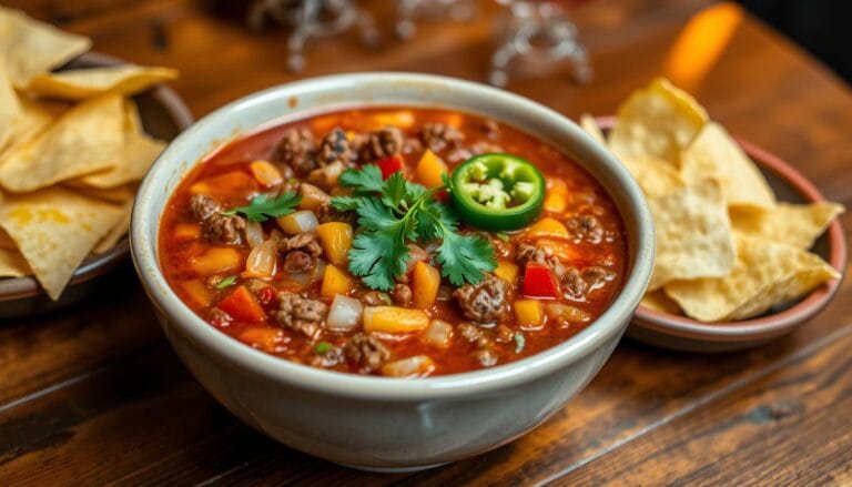 chili recipe with enchilada sauce and ground beef