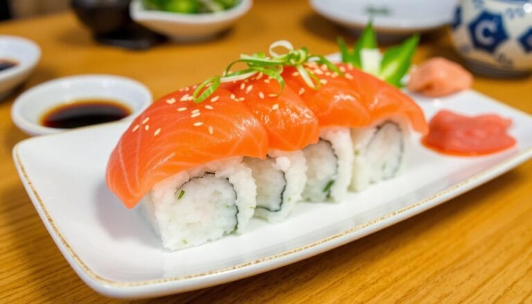 salmon sushi