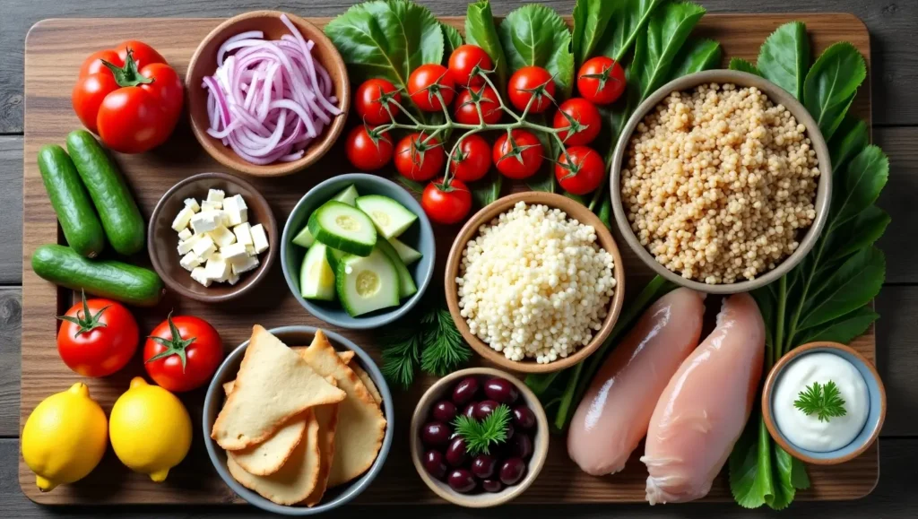 Greek Chicken Bowls