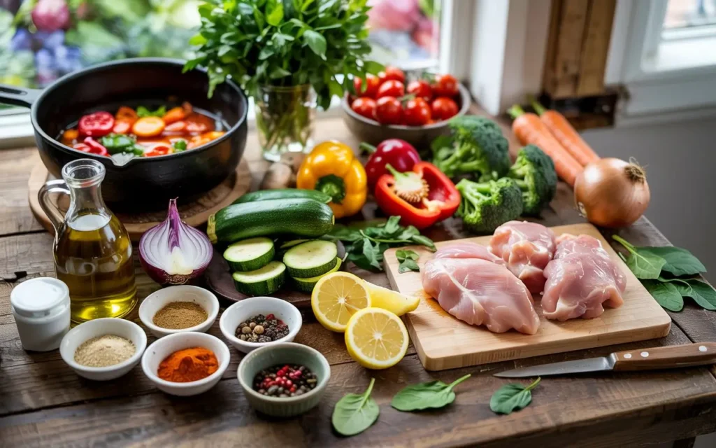 Healthy Chicken and Vegetable Skillet