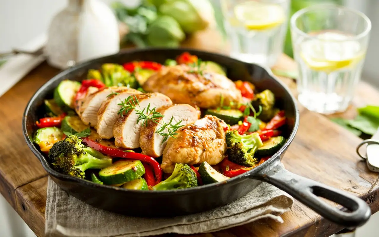 Healthy Chicken and Vegetable Skillet