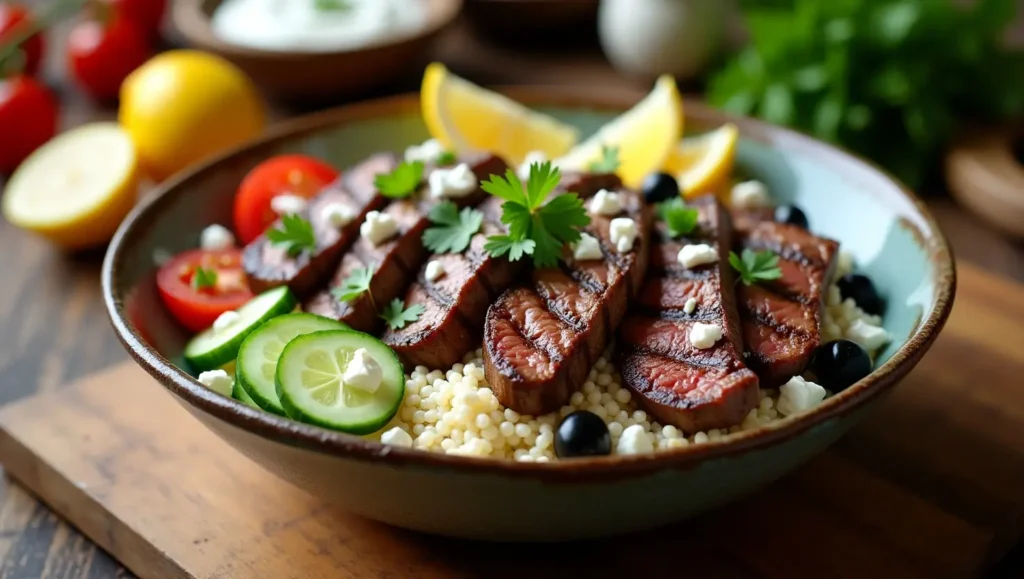 Mediterranean Steak Bowls
